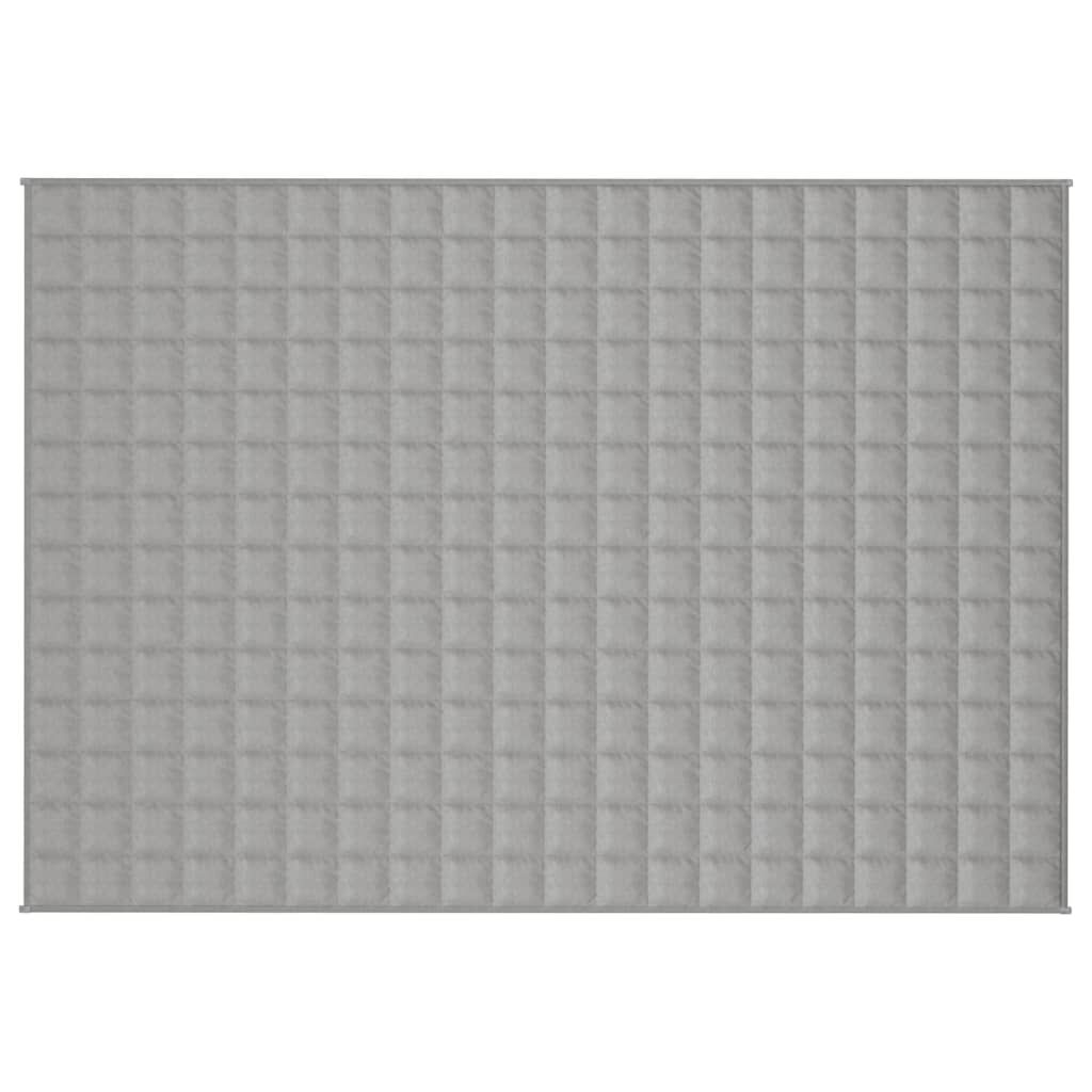 vidaXL Κουβέρτα Βαρύτητας Γκρι 140 x 200 εκ. 6 κ. Υφασμάτινη