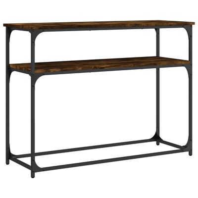 vidaXL Τραπέζι Κονσόλα Καπνιστή Δρυς 100x35,5x75 εκ. Επεξεργ. Ξύλο