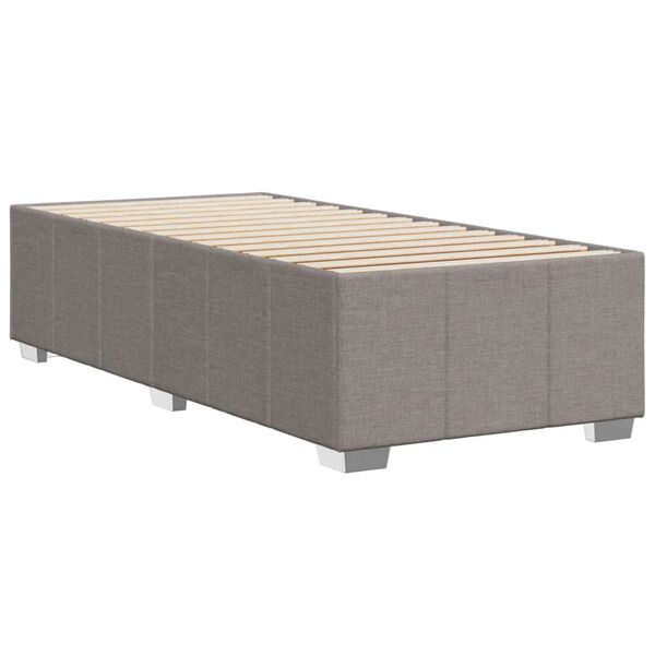 vidaXL Σκελετός Κρεβατιού Χωρίς Στρώμα Taupe 90x200 εκ. Υφασμάτινο