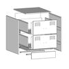 vidaXL Κομοδίνο Ανθρακί 34,5 x 39 x 44 εκ. από Χάλυβα