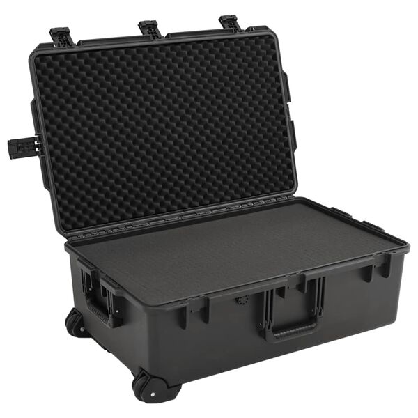 vidaXL Θήκη Πτήσης Φορητή Μαύρη 79,5x51,5x30,5 εκ. από Πολυπροπυλένιο