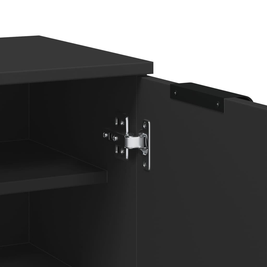 vidaXL Παπουτσοθήκη Μαύρη 59 x 35 x 100 εκ. από Επεξεργασμένο Ξύλο