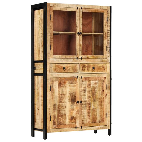 vidaXL Βιτρίνα 100 x 40 x 175 εκ. από Μασίφ Ξύλο Μάνγκο