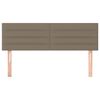 vidaXL Κεφαλάρια Κρεβατιού 2 τεμ. Taupe 72x5x78/88 εκ. Υφασμάτινα