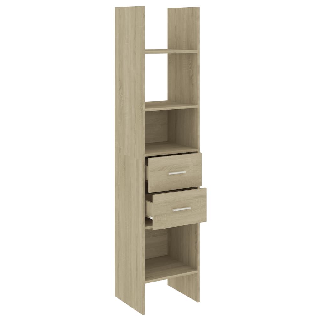 vidaXL Βιβλιοθήκη Χρώμα Sonoma Δρυς 40 x 35 x 180 εκ. από Επεξ. Ξύλο