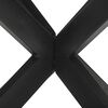 vidaXL Τραπεζαρία Μαύρη δρυς 160 x 160 x 76 cm ακατέργαστο ξύλο μάνγκο