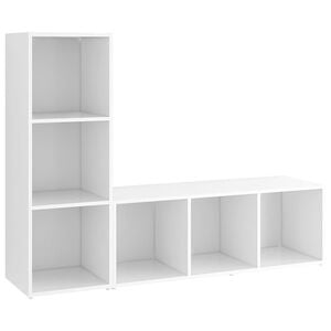 vidaXL Έ&pi;&iota;&pi;&lambda;&alpha; &Tau;&eta;&lambda;&epsilon;ό&rho;&alpha;&sigma;&eta;&sigmaf; 2 &tau;&epsilon;&mu;. &Lambda;&epsilon;&upsilon;&kappa;ά 107 x 35 x 37 &epsilon;&kappa;. &Mu;&omicron;&rho;&iota;&omicron;&sigma;&alpha;&nu;ί&delta;&alpha;