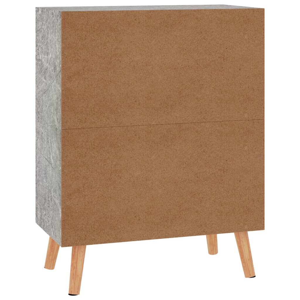 vidaXL Μπουφές Γκρι Σκυροδέματος 60x30x72 εκ. Επεξεργασμένο Ξύλο