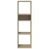 vidaXL Βιβλιοθήκη Χρώμα Sonoma Δρυς 34x31x112 εκ. Επεξεργασμένο Ξύλο