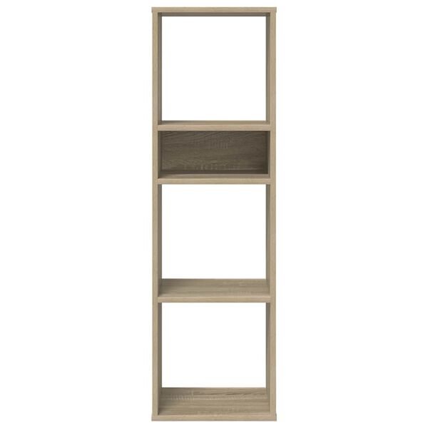 vidaXL Βιβλιοθήκη Χρώμα Sonoma Δρυς 34x31x112 εκ. Επεξεργασμένο Ξύλο