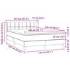 vidaXL Box Spring &Kappa;&rho;&epsilon;&beta;ά&tau;&iota; &mu;&epsilon; &sigma;&tau;&rho;ώ&mu;&alpha; &Sigma;&kappa;&omicron;ύ&rho;&omicron; &gamma;&kappa;&rho;&iota; 140x220 cm &Beta;&epsilon;&lambda;&omicron;ύ&delta;&iota;&nu;&omicron;