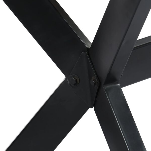 vidaXL Τραπεζαρία Λευκή 120 x 60 x 75 εκ. από Μασίφ Ξύλο Μάνγκο