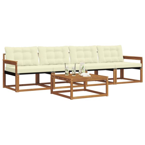 vidaXL &Sigma;&epsilon;&iota;&rho;ά &Kappa;&alpha;&nu;&alpha;&pi;έ &Epsilon;&xi;&omega;&tau;&epsilon;&rho;&iota;&kappa;&omicron;ύ &mu;&epsilon; &mu;&alpha;&xi;&iota;&lambda;ά&rho;&iota; 5 pcs &Phi;&upsilon;&sigma;&iota;&kappa;ό &kappa;&alpha;&iota; &Kappa;&rho;έ&mu;&alpha;