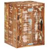 vidaXL Κομοδίνο 2 pcs Καφέ 35 x 33 x 48 εκ Ανακτημένο Στερεό Ξύλο