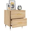 vidaXL Κομοδίνο Sonoma Δρυς 40 x 35 x 47,5 εκ. από Επεξεργασμένο Ξύλο