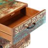 vidaXL Κομοδίνο Σκαλισμένο στο Χέρι 40x30x50 εκ. Μασίφ Ανακυκλ. Ξύλο