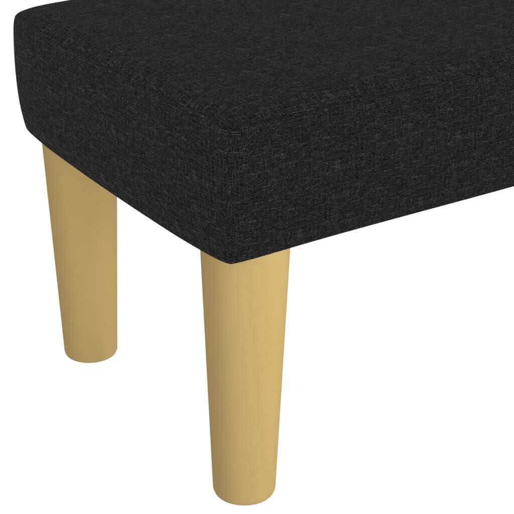 vidaXL Πάγκος Μαύρος 70 x 30 x 30 εκ. Υφασμάτινος