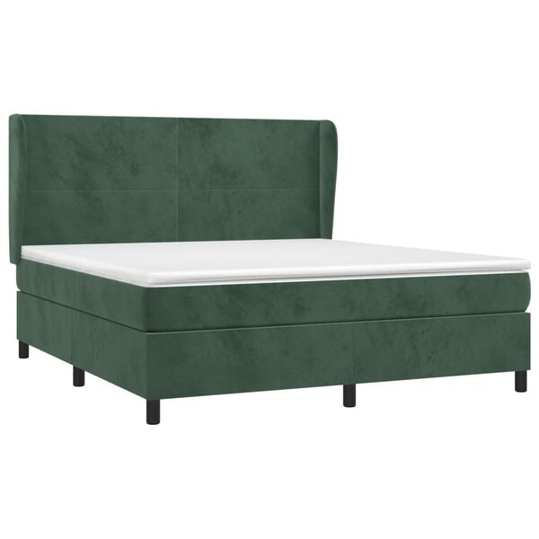 vidaXL &Kappa;&rho;&epsilon;&beta;ά&tau;&iota; Boxspring &mu;&epsilon; &Sigma;&tau;&rho;ώ&mu;&alpha; &Sigma;&kappa;&omicron;ύ&rho;&omicron; &Pi;&rho;ά&sigma;&iota;&nu;&omicron; 160x200&epsilon;&kappa;. &Beta;&epsilon;&lambda;&omicron;ύ&delta;&iota;&nu;&omicron;