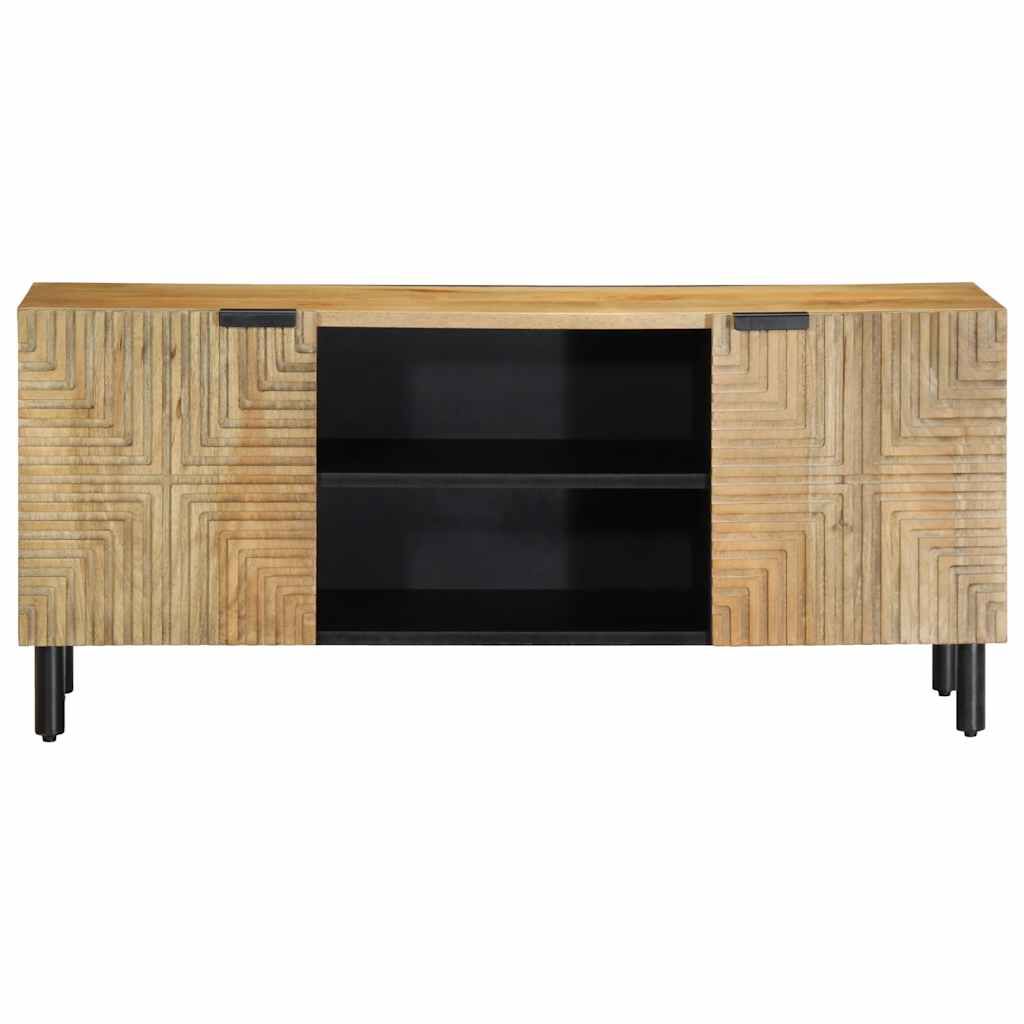 vidaXL Ντουλάπι τηλεόρασης καφέ 105x33x46 cm από μασίφ ξύλο Mango