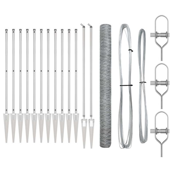 vidaXL &Sigma;&tau;ύ&lambda;&omicron;&sigmaf; &Pi;&epsilon;&rho;&iota;&phi;&rho;ά&xi;&epsilon;&omega;&nu; &Alpha;&sigma;&eta;&mu;ί 25 x 1,6 &mu; (&delta;&iota;&chi;&tau;ύ&omega;&tau;&omicron; 50 &chi;&lambda;&sigma;&tau;) &Alpha;&tau;&sigma;ά&lambda;&iota;