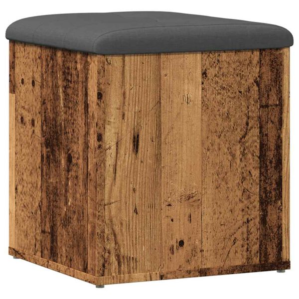Πάγκος αποθήκευσης vidaXL Παλιό ξύλο 42x42x45 cm Κατασκευασμένο ξύλο