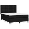 vidaXL &Kappa;&rho;&epsilon;&beta;ά&tau;&iota; Boxspring &mu;&epsilon; &Sigma;&tau;&rho;ώ&mu;&alpha; & LED &Mu;&alpha;ύ&rho;&omicron; 140x200 &epsilon;&kappa;. &Upsilon;&phi;&alpha;&sigma;&mu;ά&tau;&iota;&nu;&omicron;