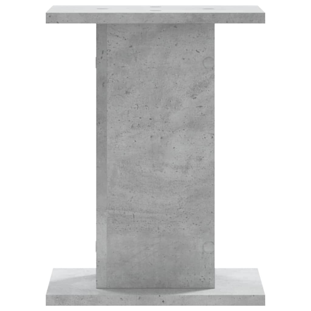 vidaXL Βάσεις Φυτών 2 τεμ. Γκρι Σκυρ. 30x30x40 εκ. Επεξεργασμένο Ξύλο
