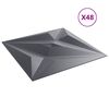 vidaXL &Pi;ά&nu;&epsilon;&lambda; &tau;&omicron;ί&chi;&omicron;&upsilon; &Alpha;&sigma;&tau;έ&rho;&iota; 48 pcs &Alpha;&sigma;&tau;έ&rho;&iota; &Gamma;&kappa;&rho;&iota; 50 x 50 cm &Phi;&epsilon;&lambda;&iota;&zeta;ό&lambda; XPS