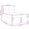 vidaXL &Kappa;&rho;&epsilon;&beta;ά&tau;&iota; Boxspring &mu;&epsilon; &Sigma;&tau;&rho;ώ&mu;&alpha; &Mu;&pi;&lambda;&epsilon; 140x190 &epsilon;&kappa;. &Upsilon;&phi;&alpha;&sigma;&mu;ά&tau;&iota;&nu;&omicron;