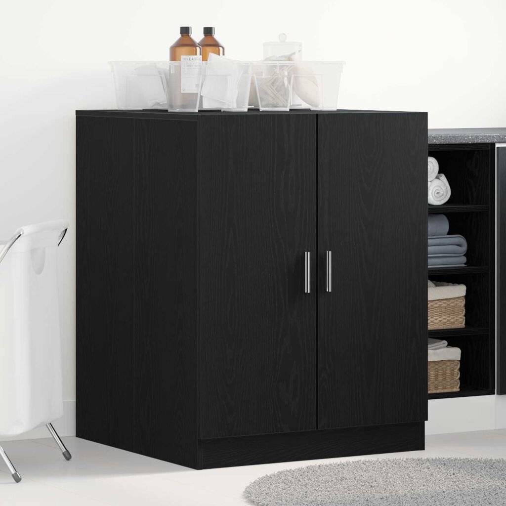 VidaXL Ντουλάπα Πλυντηρίου Μαύρη Δρυς 70,5x71,5x91,5 εκ από Επεξεργασμένο Ξύλο