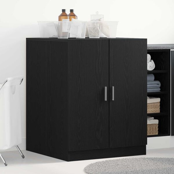 VidaXL Ντουλάπα Πλυντηρίου Μαύρη Δρυς 70,5x71,5x91,5 εκ από Επεξεργασμένο Ξύλο