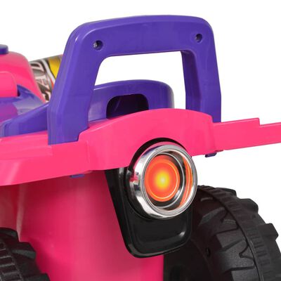 vidaXL Γουρούνα ATV Παιδική Ηλεκτροκίνητη με Ήχο και Φως Ροζ / Μοβ