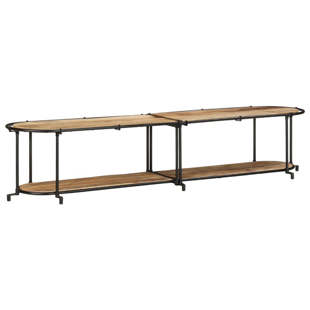 vidaXL Έπιπλο Τηλεόρασης 200x42x40 εκ. Μασίφ Ακατέργ. Ξύλο Μάνγκο