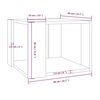 vidaXL Τραπεζάκι Σαλονιού Καφέ Δρυς 40x40x30 εκ. Επεξεργασμένο Ξύλο