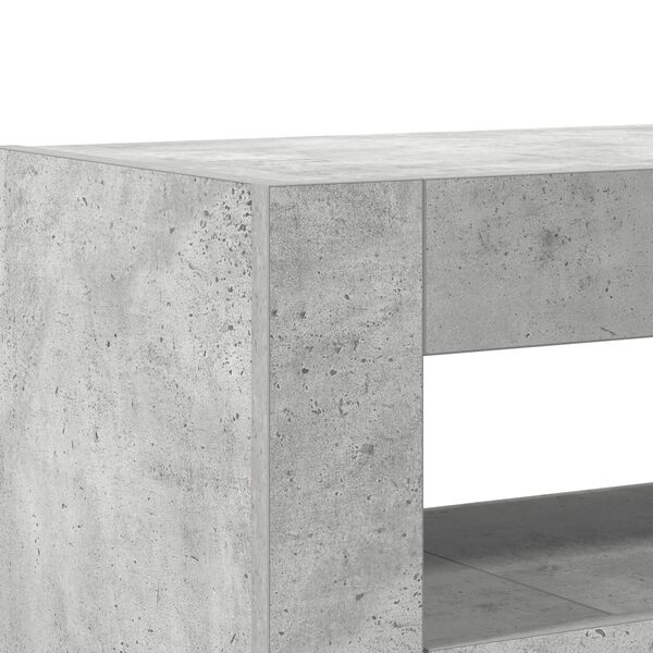 vidaXL Πλαϊνό γραφείο Γκρι σκυροδέματος 116 x 30 x 75 εκ.