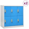 vidaXL &Phi;&omicron;&rho;&iota;&alpha;&mu;&omicron;ί 2 &tau;&epsilon;&mu;. &Alpha;&nu;&omicron;&iota;&chi;&tau;ό &Gamma;&kappa;&rho;&iota;/&Mu;&pi;&lambda;&epsilon; 90 x 45 x 92,5 &epsilon;&kappa;. &Alpha;&tau;&sigma;ά&lambda;&iota;&nu;&omicron;&iota;