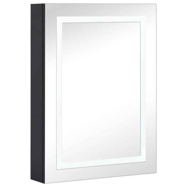 vidaXL Καθρέφτης Μπάνιου με Ντουλάπι & LED 50 x 13 x 70 εκ.