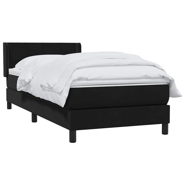 vidaXL &Kappa;&rho;&epsilon;&beta;ά&tau;&iota; Boxspring &mu;&epsilon; &Sigma;&tau;&rho;ώ&mu;&alpha; &Mu;&alpha;ύ&rho;&omicron; 90x210 &epsilon;&kappa;. &Beta;&epsilon;&lambda;&omicron;ύ&delta;&iota;&nu;&omicron;