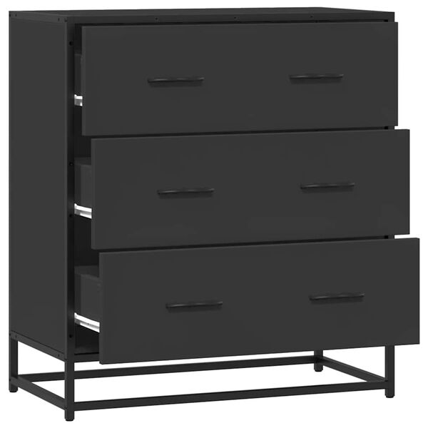 vidaXL Ραφιέρα Καφέ Δρυς 68x35x76 εκ. Επεξ. Ξύλο + Μέταλλο
