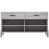 vidaXL Παπουτσοθήκη Γκρι Sonoma 102x35x55 εκ. από Επεξεργασμένο Ξύλο