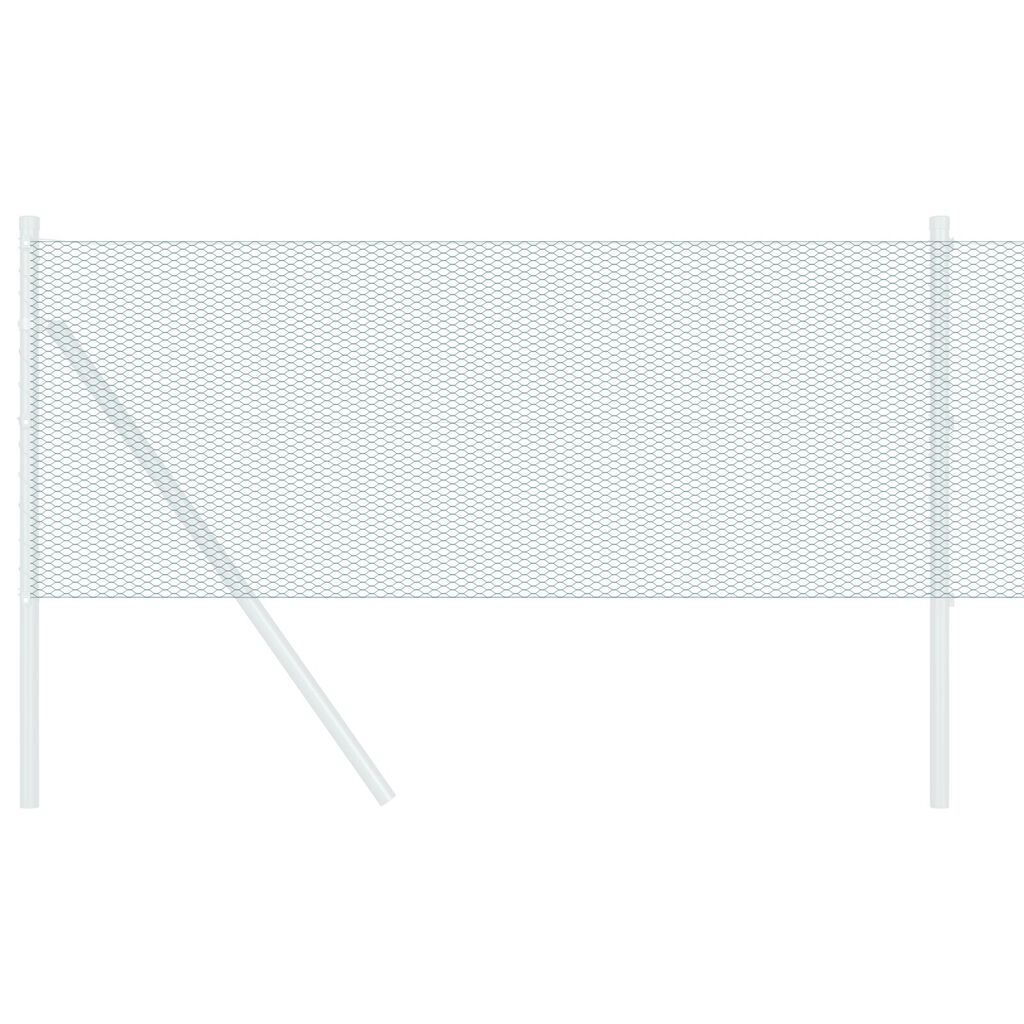 vidaXL Εξάγωνος Φράχτης Γκρίζος Πράσινο 2500 x 60 x 0.07 εκ