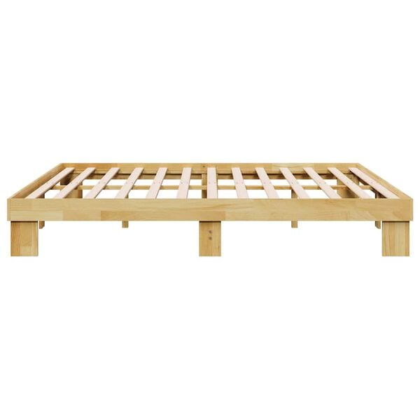vidaXL Πλαίσιο κρεβατιού χωρίς στρώμα 180x200 cm μασίφ ξύλο δρυς