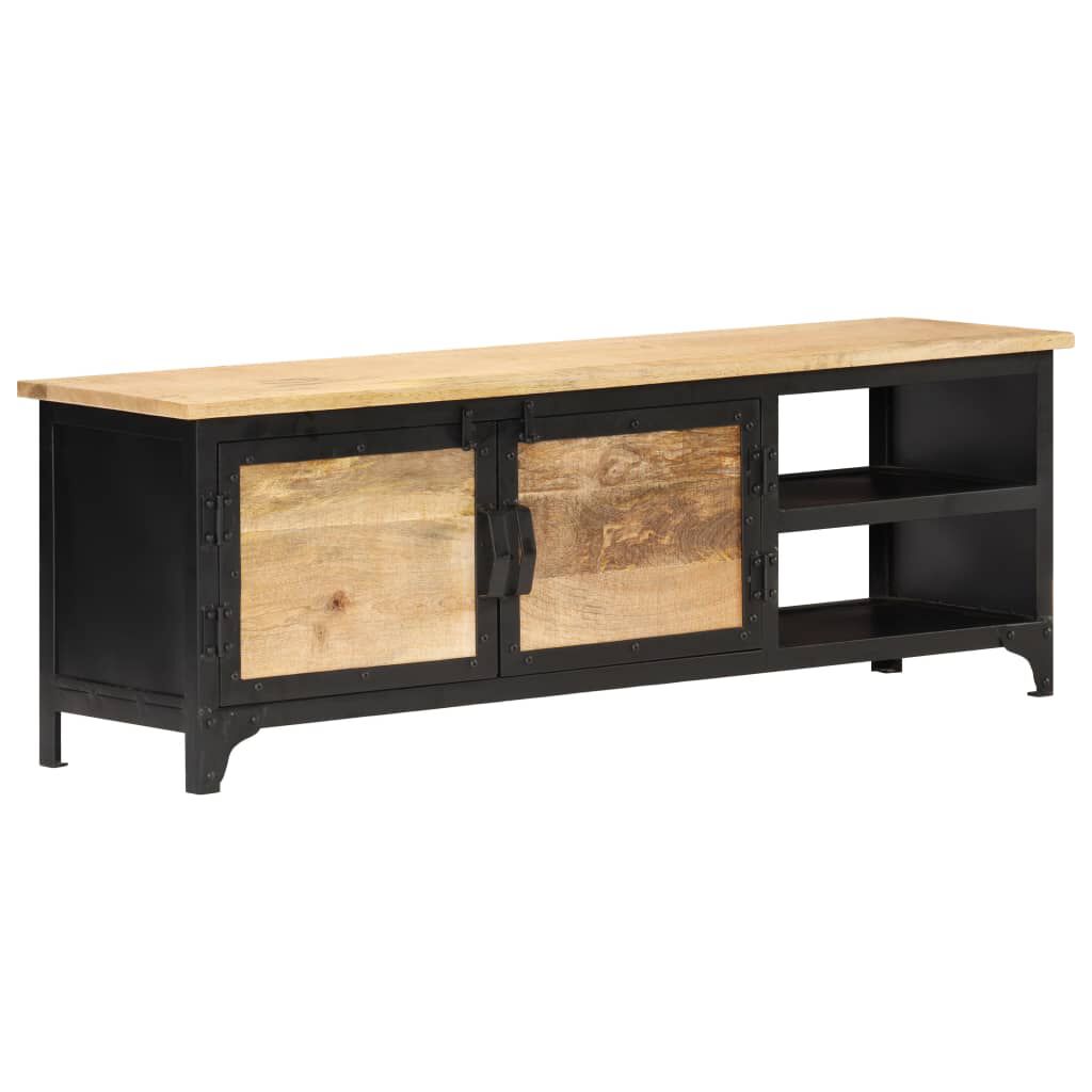 vidaXL Έπιπλο Τηλεόρασης 120 x 30 x 40 εκ. από Μασίφ Ξύλο Μάνγκο