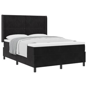 vidaXL &Kappa;&rho;&epsilon;&beta;ά&tau;&iota; &mu;&epsilon; &epsilon;&lambda;&alpha;&tau;ή&rho;&iota;&alpha; &mu;&epsilon; &kappa;&epsilon;&phi;&alpha;&lambda;ά&rho;&iota; &Mu;&alpha;ύ&rho;&omicron; 140 x 200 cm &Beta;&epsilon;&lambda;&omicron;ύ&delta;&omicron;