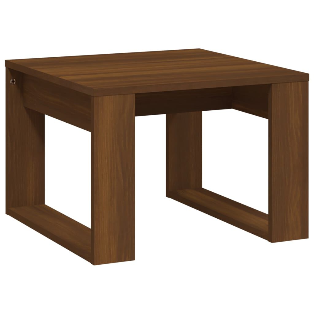 vidaXL Βοηθητικό Τραπέζι Καφέ Δρυς 50 x 50 x 35 εκ. Επεξεργασμένο Ξύλο