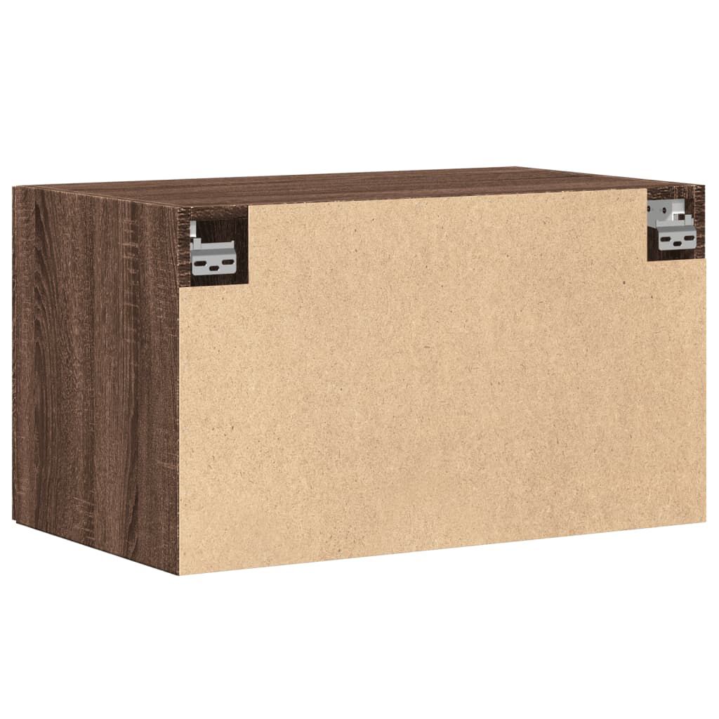 vidaXL Ντουλάπι Τοίχου Καφέ Δρυς 70x42,5x40 εκ. Επεξεργασμένο Ξύλο