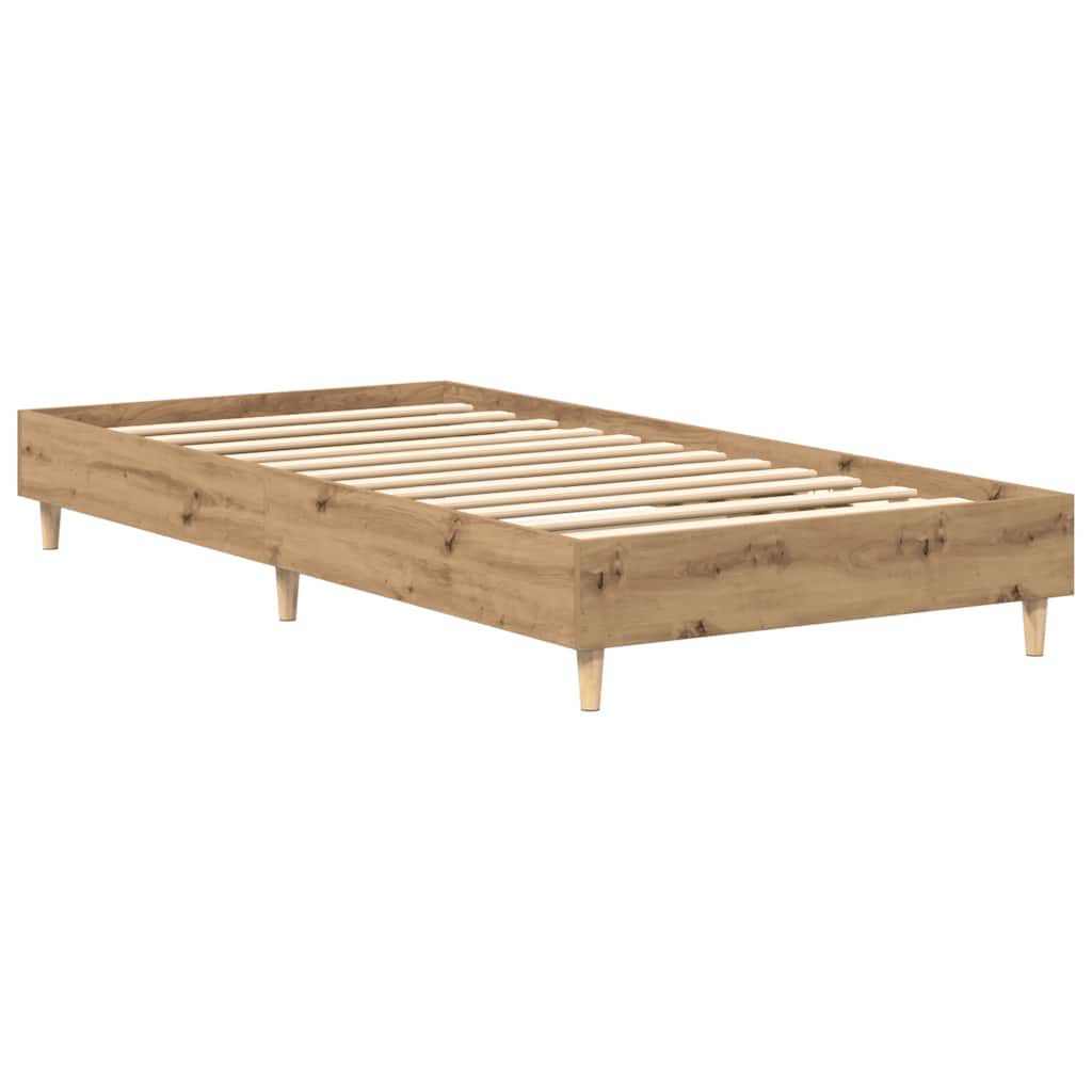 vidaXL Πλαίσιο κρεβατιού χωρίς στρώμα Artisan Oak 90x190 cm