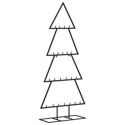 vidaXL Χριστουγεννιάτικο Δέντρο για Διακόσμηση Μαύρο 125 εκ. Μέταλλο