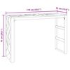 vidaXL Τραπέζι κονσόλας 110x35x75 cm από μασίφ ξύλο τικ
