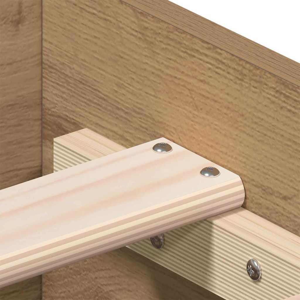 vidaXL Κρεβάτι με Συρτάρια artisan δρυς 90 x 200 cm Επεξεργασμένο ξύλο